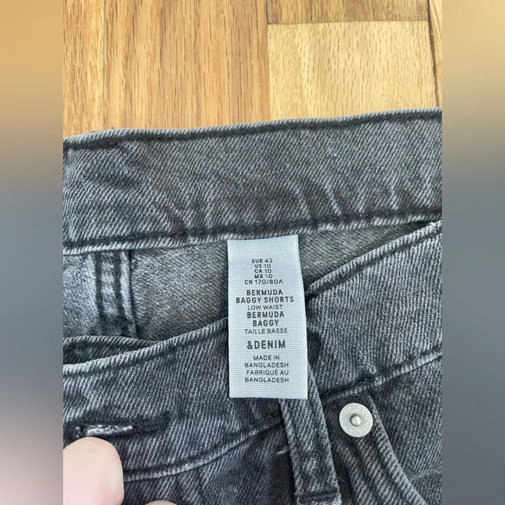 Women’s Black Denim Bermuda Shorts
